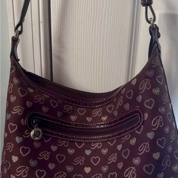 Brighton Logo Heart Shoulder Bag with Heart Accents - Picture 2 of 8